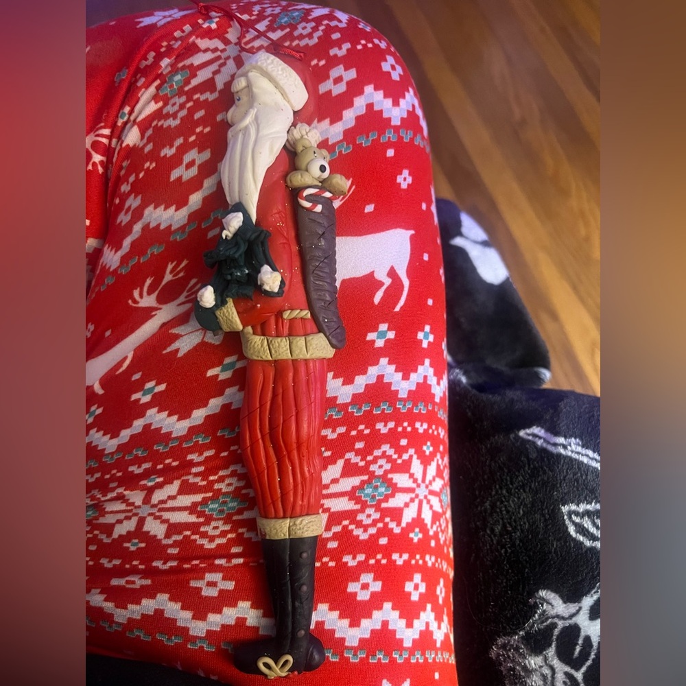 Handmade Santa Ornament